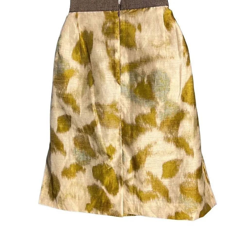 Loft Petite Skirt fully lined abstract design with Pockets size M
